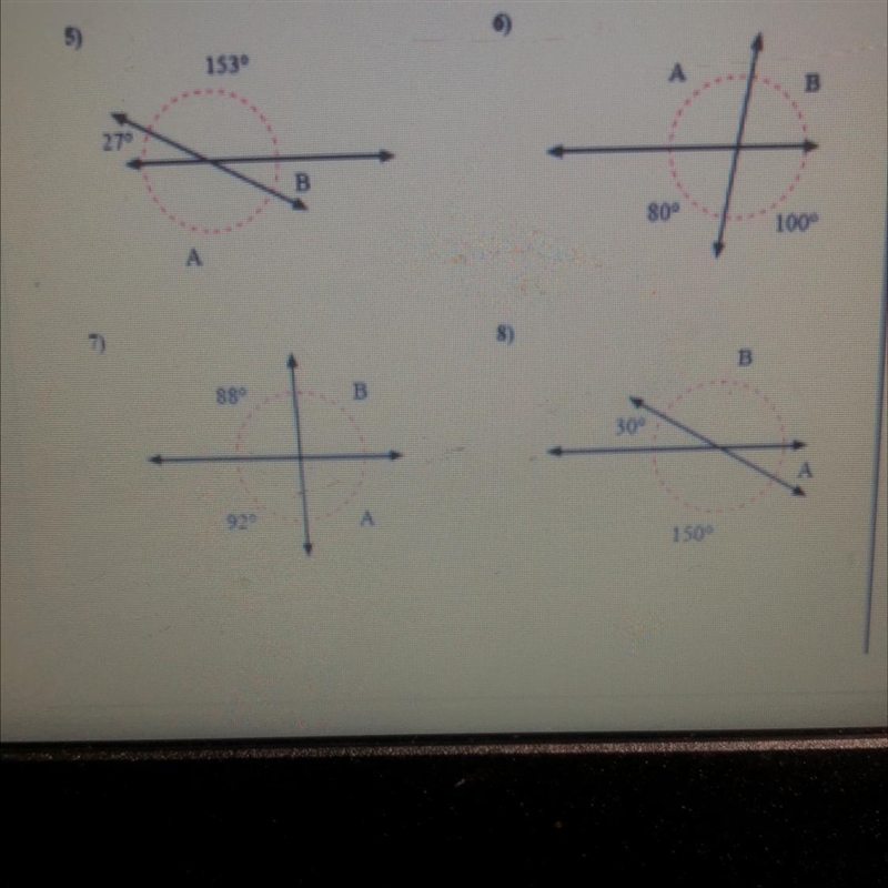 Find the value of angle A and angle B Pls help me with those questions ):-example-1