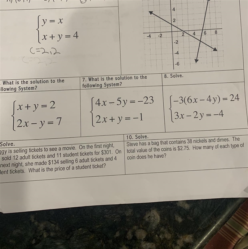 Can someone help me with 6,7,8 please and if you can , can you explain it?-example-1