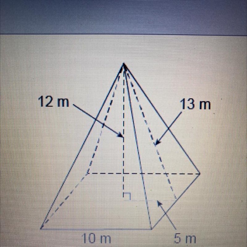 What is the volume of this square pyramid?-example-1