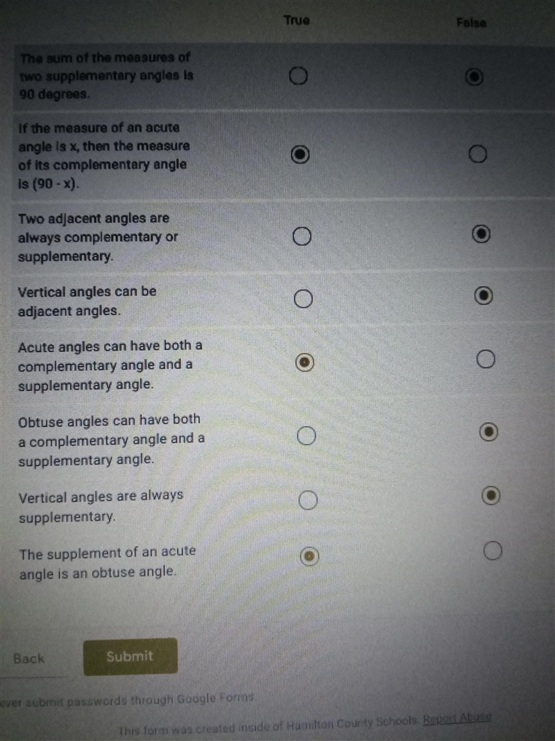 Are these correct? Someone who has done this before or good at angles should answer-example-1