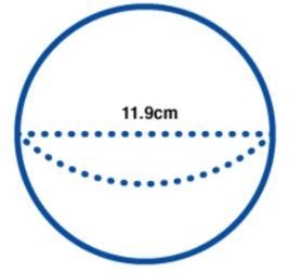 What is the volume of this sphere to the nearest hundredth? What is the volume of-example-1