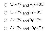 PLEASE HURRY I NEED THIS ANSWERED Which expressions are equivalent?-example-1