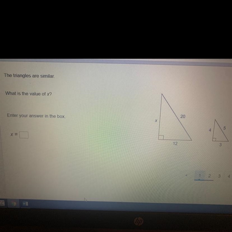 The triangles are similar . What is the value of X-example-1