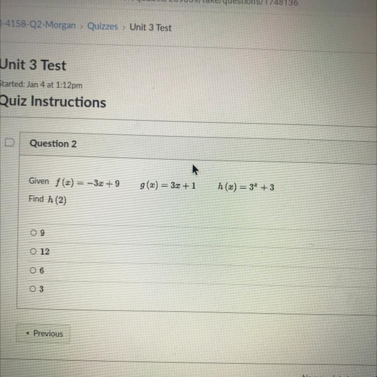 Given 7(x)=-3x+9 g(x)=3x+1 h(x) =3x+3-example-1