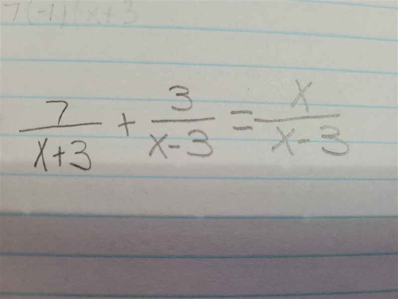 How would I solve this Rational Equation? Solve for all values of x.-example-1