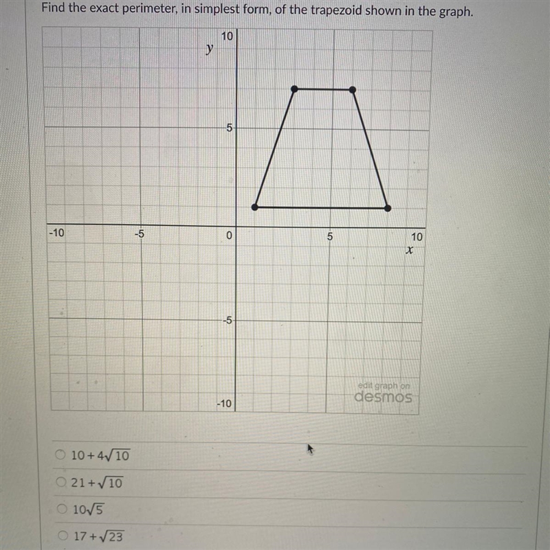 Find the exact perimeter, please help :)-example-1