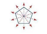 Your friend thinks that the regular pentagon in the diagram has 10 lines of symmetry-example-1