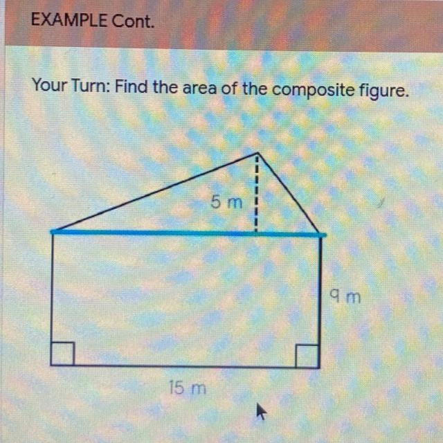 What is the area of the triangle? A) 75 m sq B) 32.5 m sq C)135 m sq D) 67.5 m sq-example-1