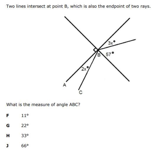 Two lines intersect at point B, which is also the endpoint of two rays. What is the-example-1