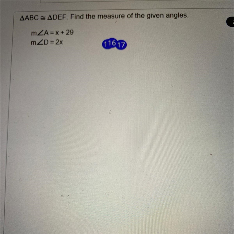 Find the measure of the given angles-example-1