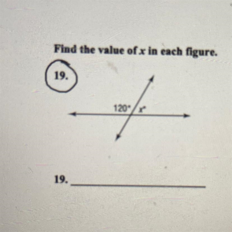 Find the value of x in each figure.-example-1