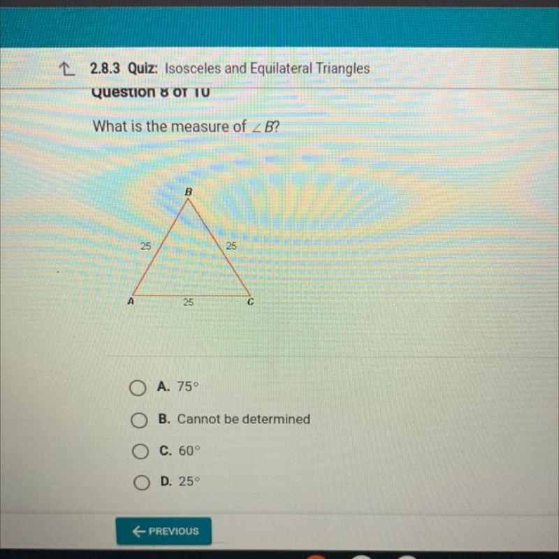 What is the measure of B 25 C 25 A 25-example-1