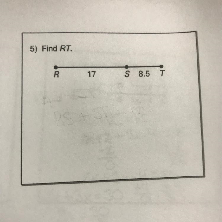 Segment addition postulate Find RT-example-1