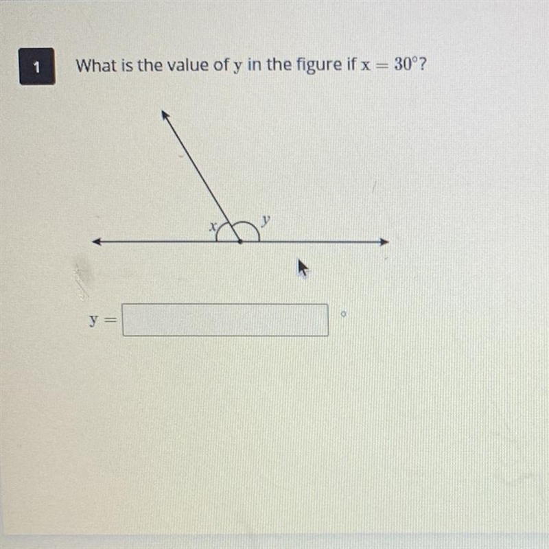 What is the value of y in the figure if x = 30°?-example-1