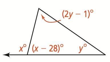 Find the measure of the (2y-1)° angle-example-1