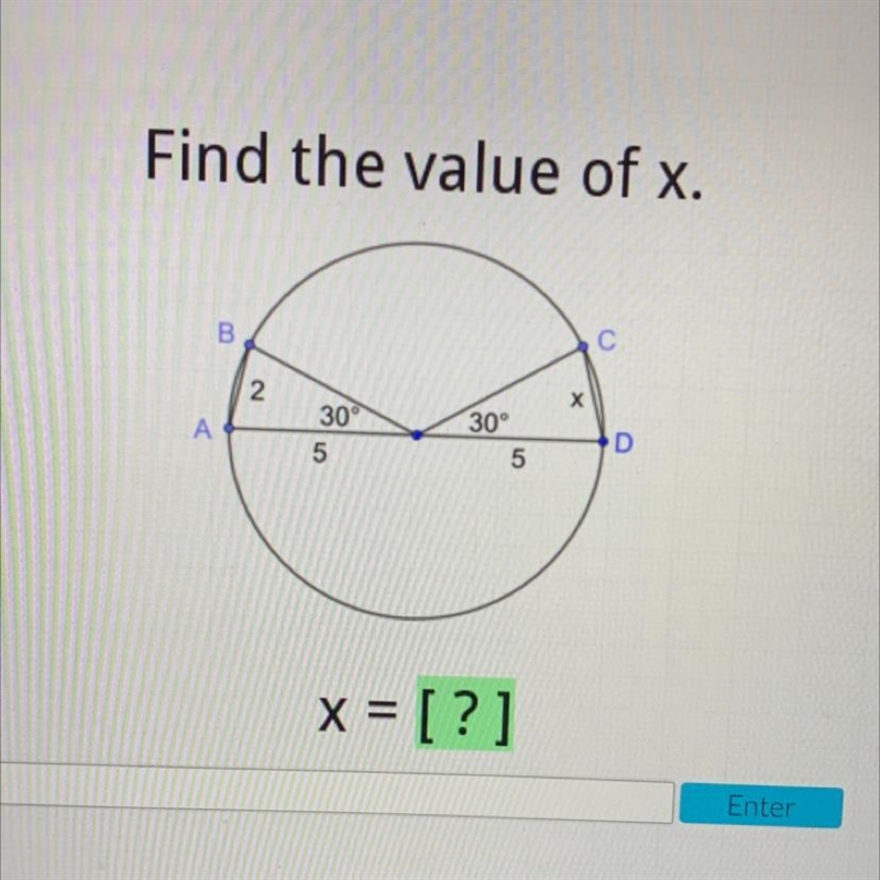 Find the value of x.-example-1