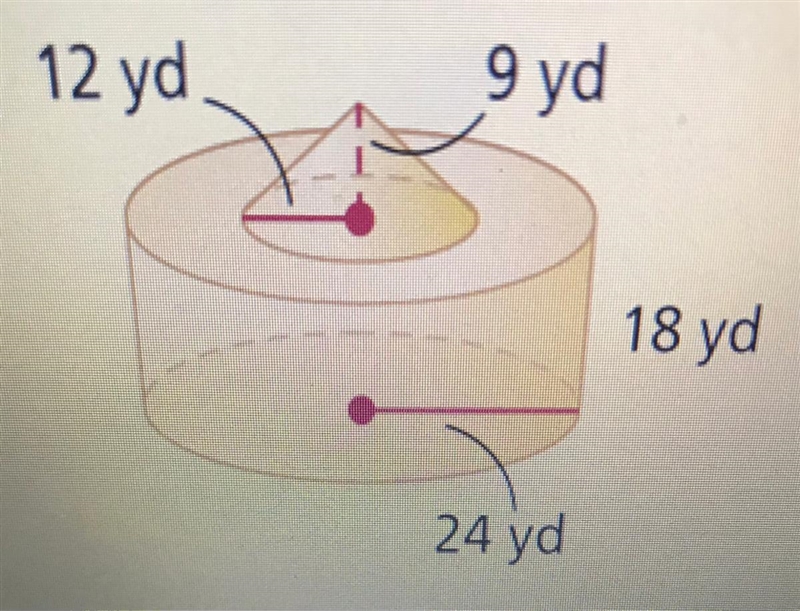 Find the VOLUME of the composite figure. Please help me out !!!-example-1