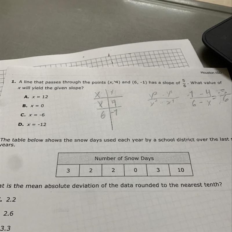 Can someone help me out the first one, please! Also ignored what I wrote in the paper-example-1