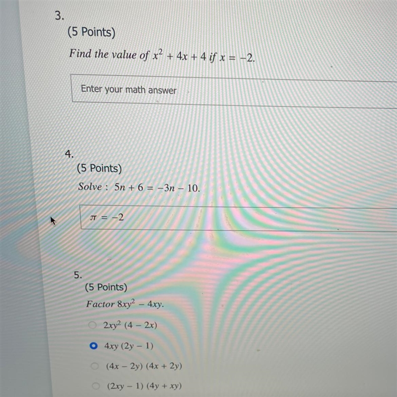 Anybody good in pre Calculus and know how to do #3 or #4?-example-1