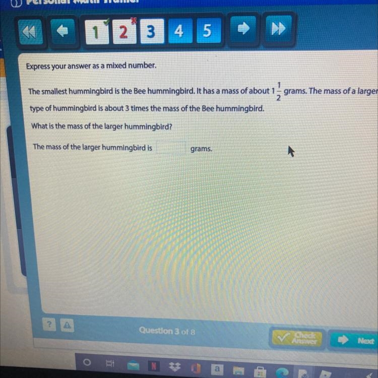 3x 1 1/2 enter as mixed number-example-1