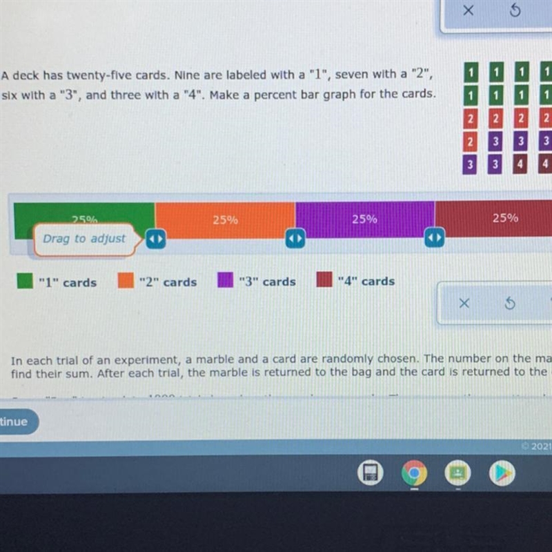 What is the percent of each? Please help!!-example-1