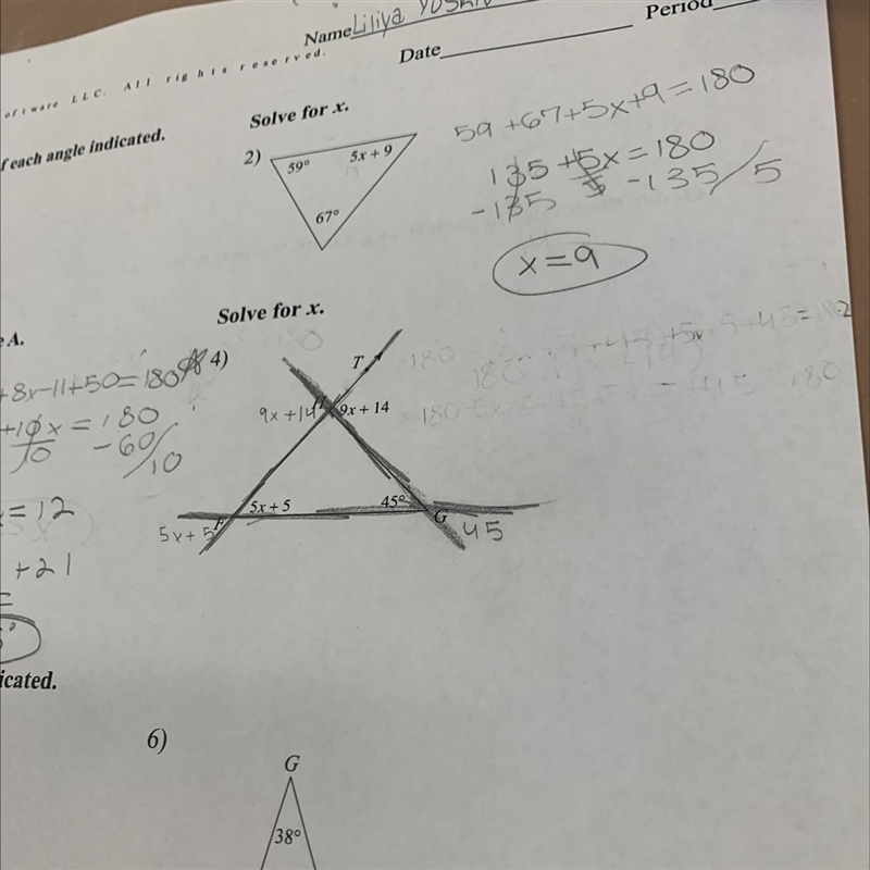 Number for solve for x and pls leave an explanation pls pls pls-example-1