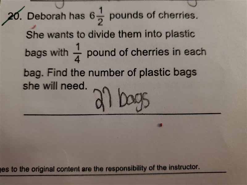 27 bags is not the answer-example-1