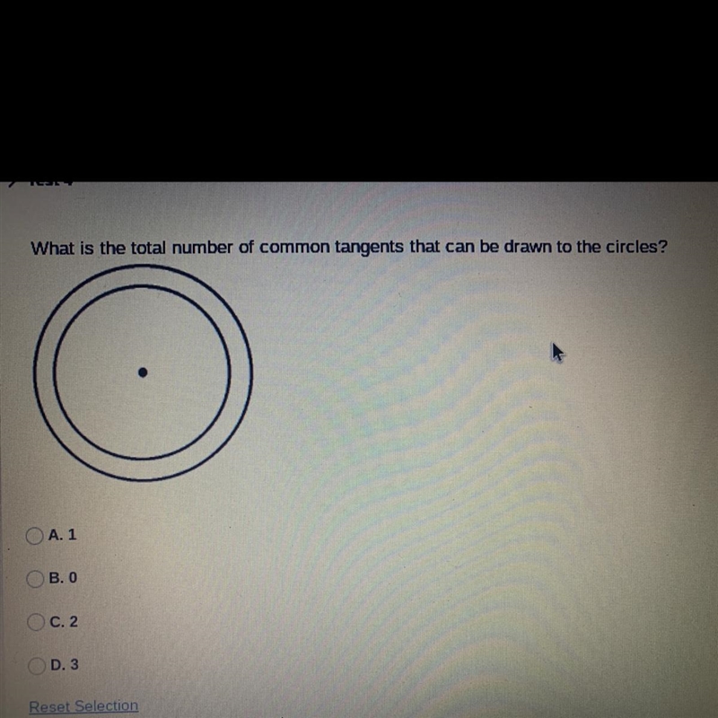 What is the total number of common tangents that can be drawn to the circles? A. 1 B-example-1