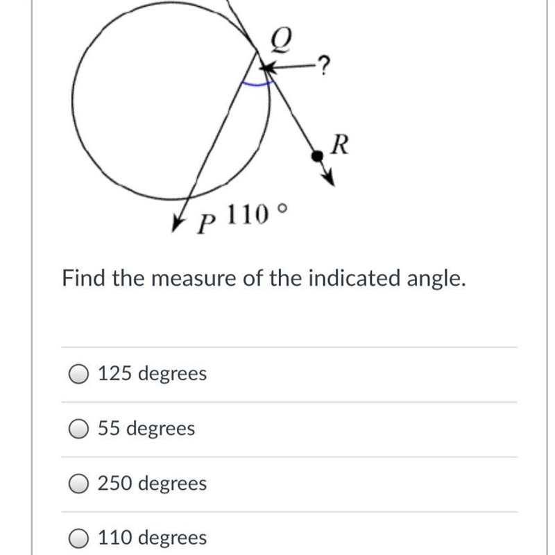 Find the measure of the indicated angle.-example-1