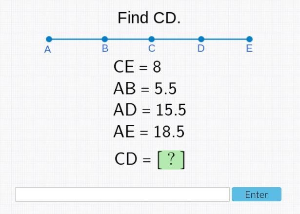 Help me find the answer for this Acellus question! Find CD.-example-1