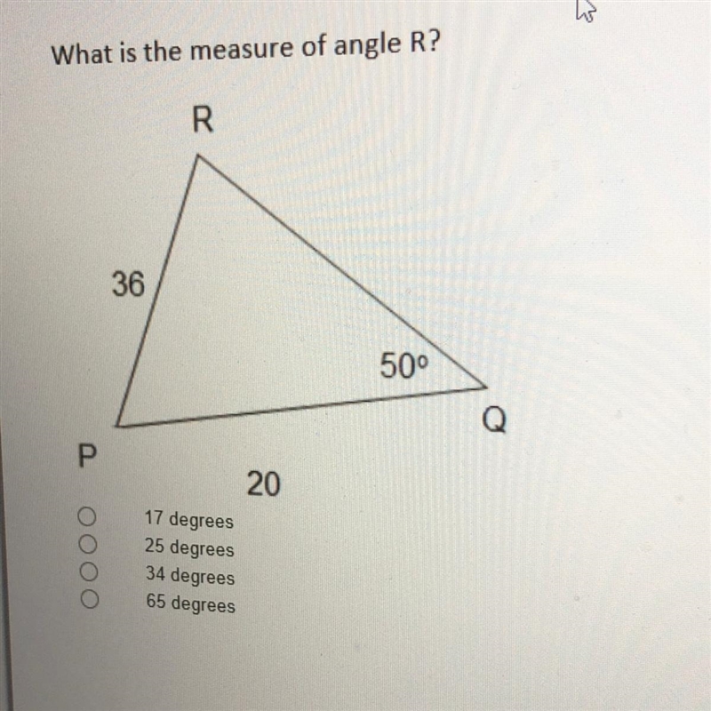 What is the measure of angle R?-example-1