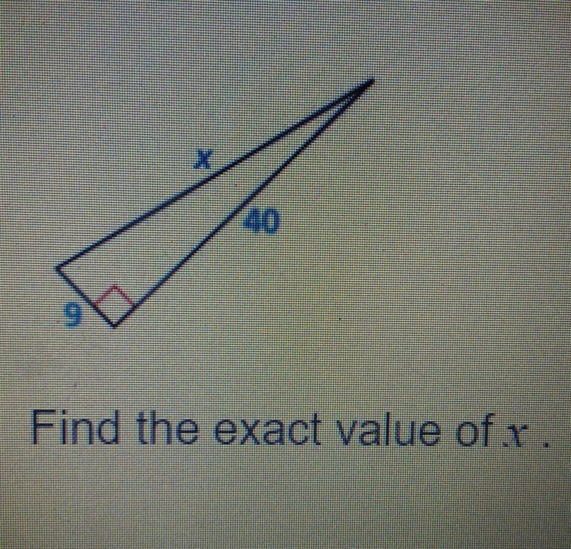 Use Pythagorean theorem.... I remember doing this but I forgot how.​-example-1