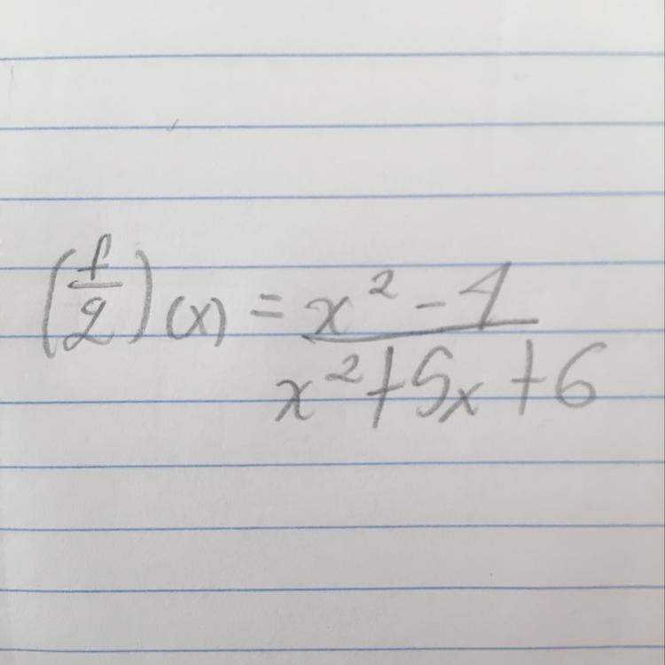 How do I simplify? x2 – 4 divided by x2 + 5x + 6. When working with Functions-example-1