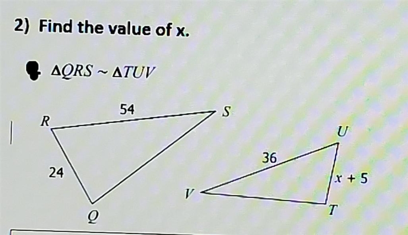 Find the Value of X ​-example-1