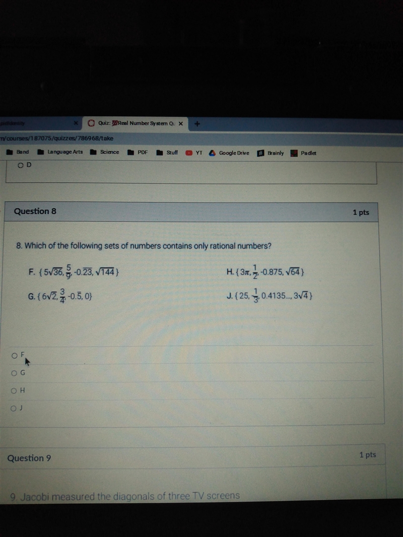 Which of the following sets of numbers contains only rational numbers?-example-1