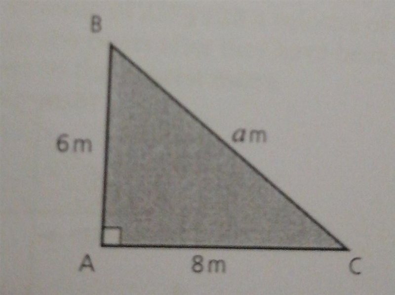 Calculate the length of the side BC. Using pythagoras ​-example-1