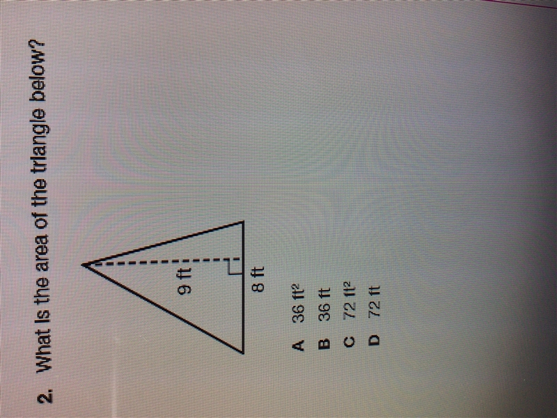 What is the area of the triangle below?-example-1