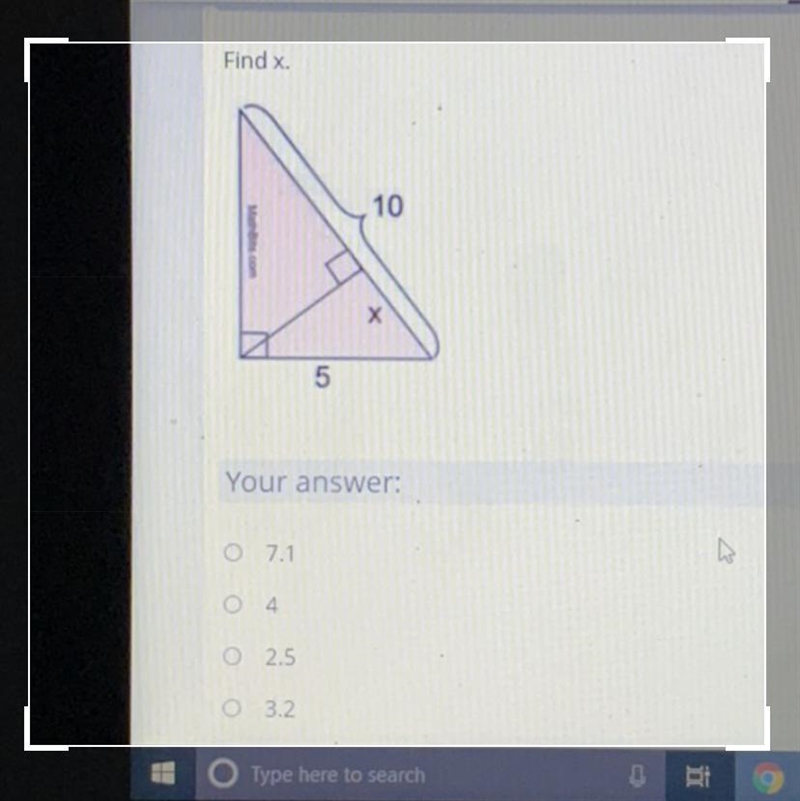 I need help ASAP ! Which one is it ? Find the value of X !-example-1