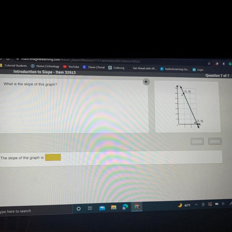 What is the slope of this graph?-example-1