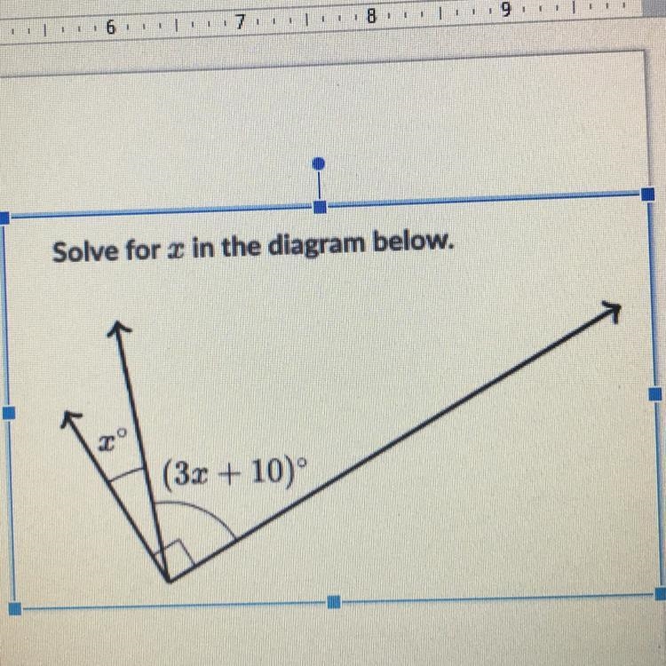 Solve for x in the diagram below.-example-1