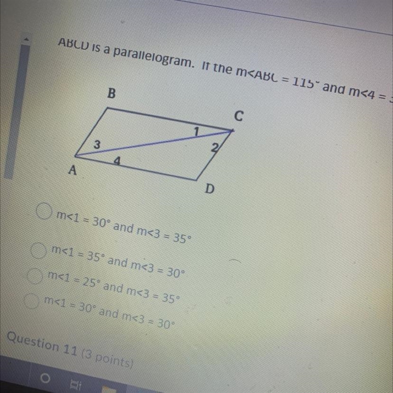 ABCD Is a parallelogram if m-example-1