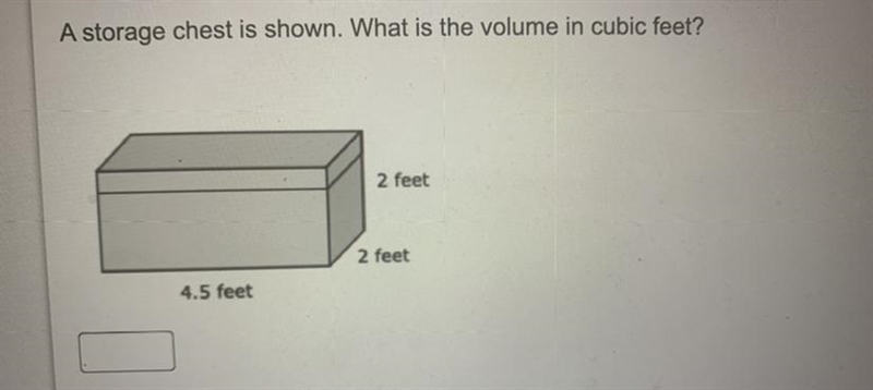 A storage chest is shown. What is the volume in cubic feet?-example-1