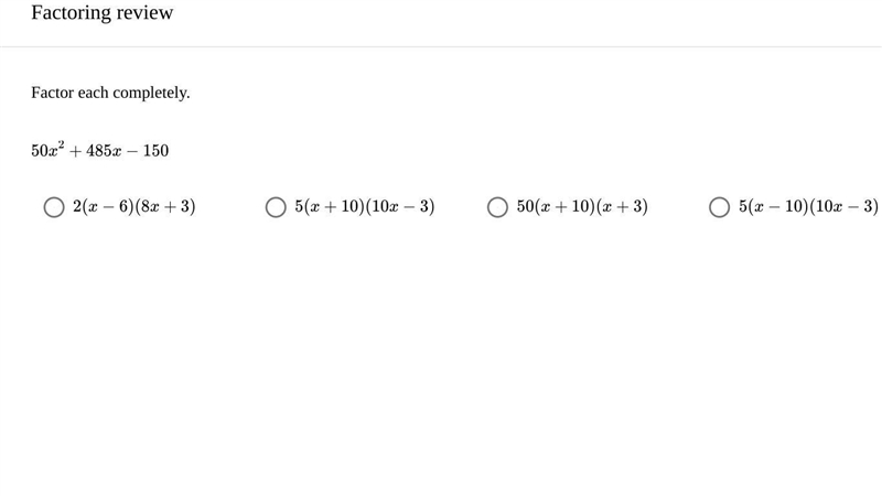 Factor using the x method ( please do not answer without showing work )-example-1