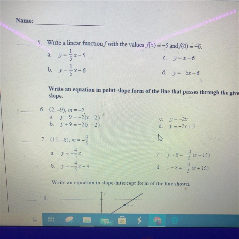 Help please with 6 and 7 due todayyyy-example-1