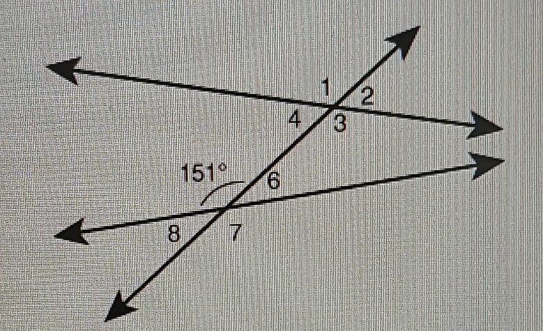 Enter a number. The measure of angle 7 is ___° ​-example-1