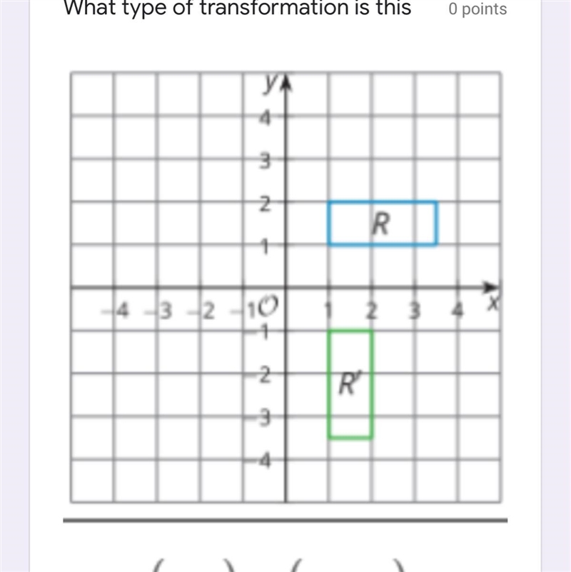 What type of translation is this ( x , y ) → ( y , - x )-example-1