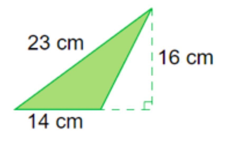 What is the area of the triangle in centimeters squared?-example-1