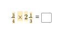 V(3)/(4) * 2(1)/(3)-example-1