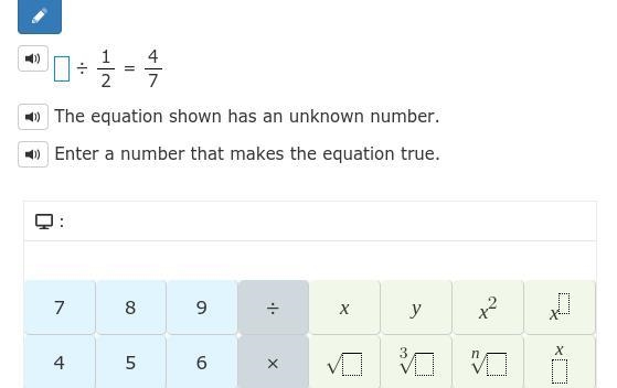 The equation shown has an unknown number. Enter a number that makes the equation true-example-1