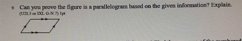 Can you prove the figure is a parallelogram based on the given information? Explain-example-1